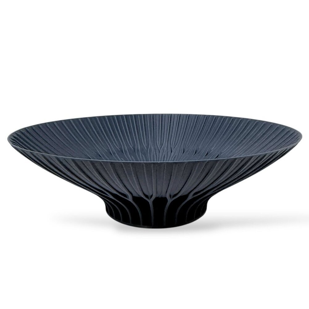 CYRK. DESIGN Radiant Bowl Prussian Blue 13" Modern Art Home Decor Fruit Bowl